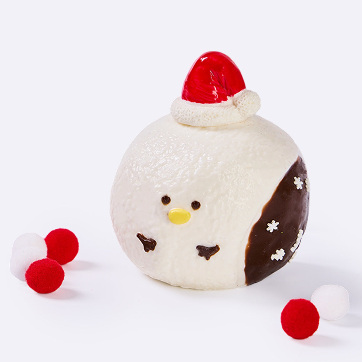 White Snowman Ball Taba Squishy