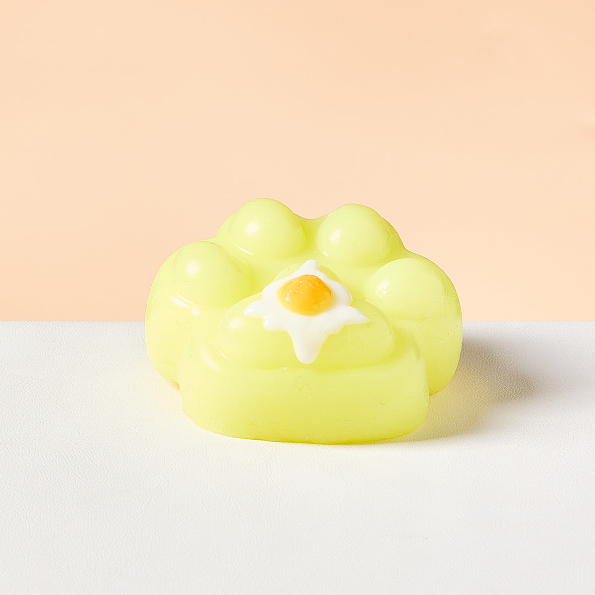 Taba Squishy Yellow Egg Paw Squeeze Toy