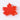 Red Maple Leaf Taba Squishy