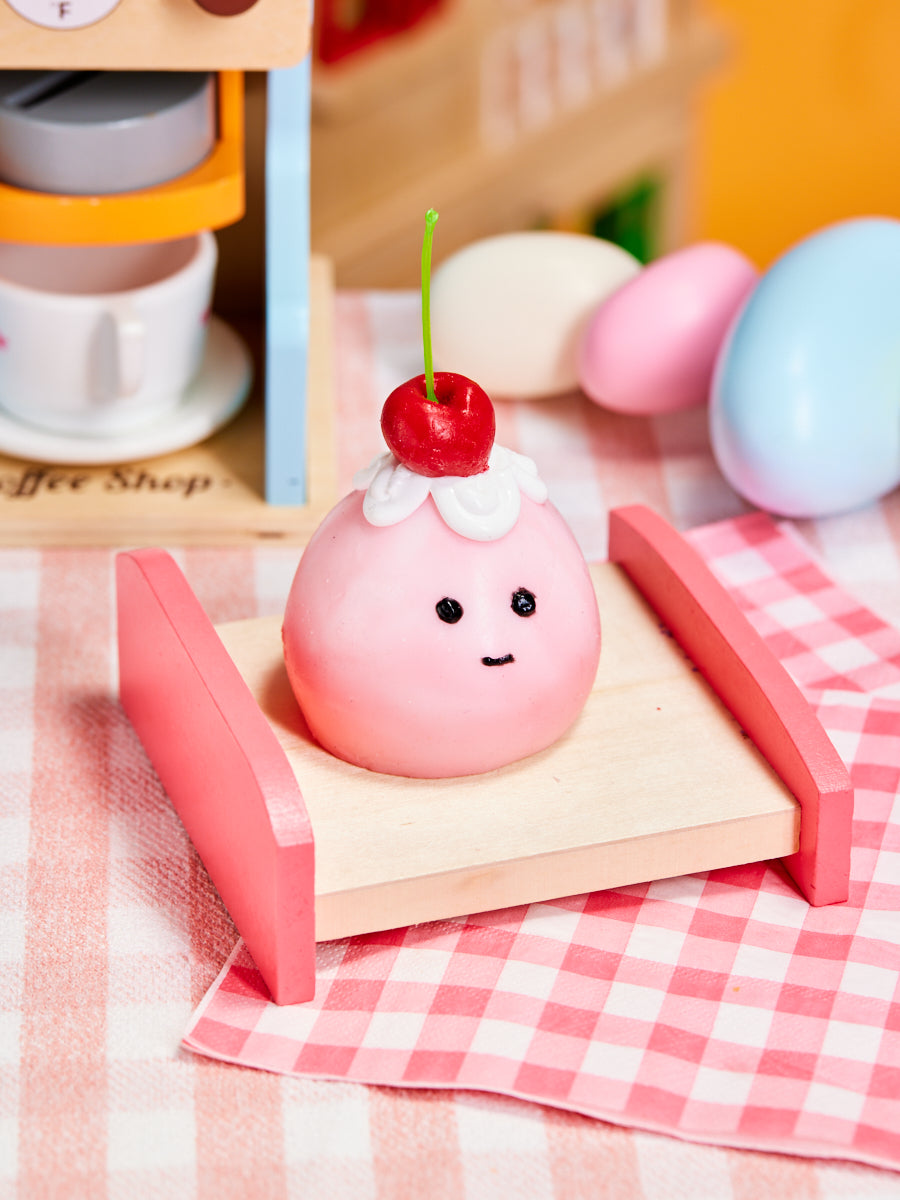 Taba Squishy Pink Peach Squeeze Toy