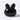 Black Bunny Mochi Taba Squishy
