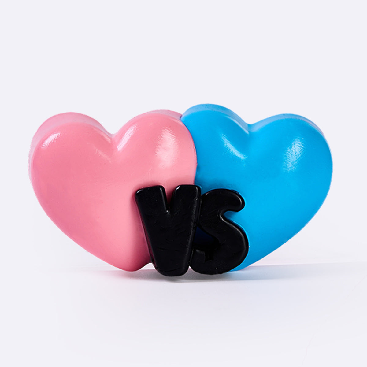 Pink-Blue Double Hearts