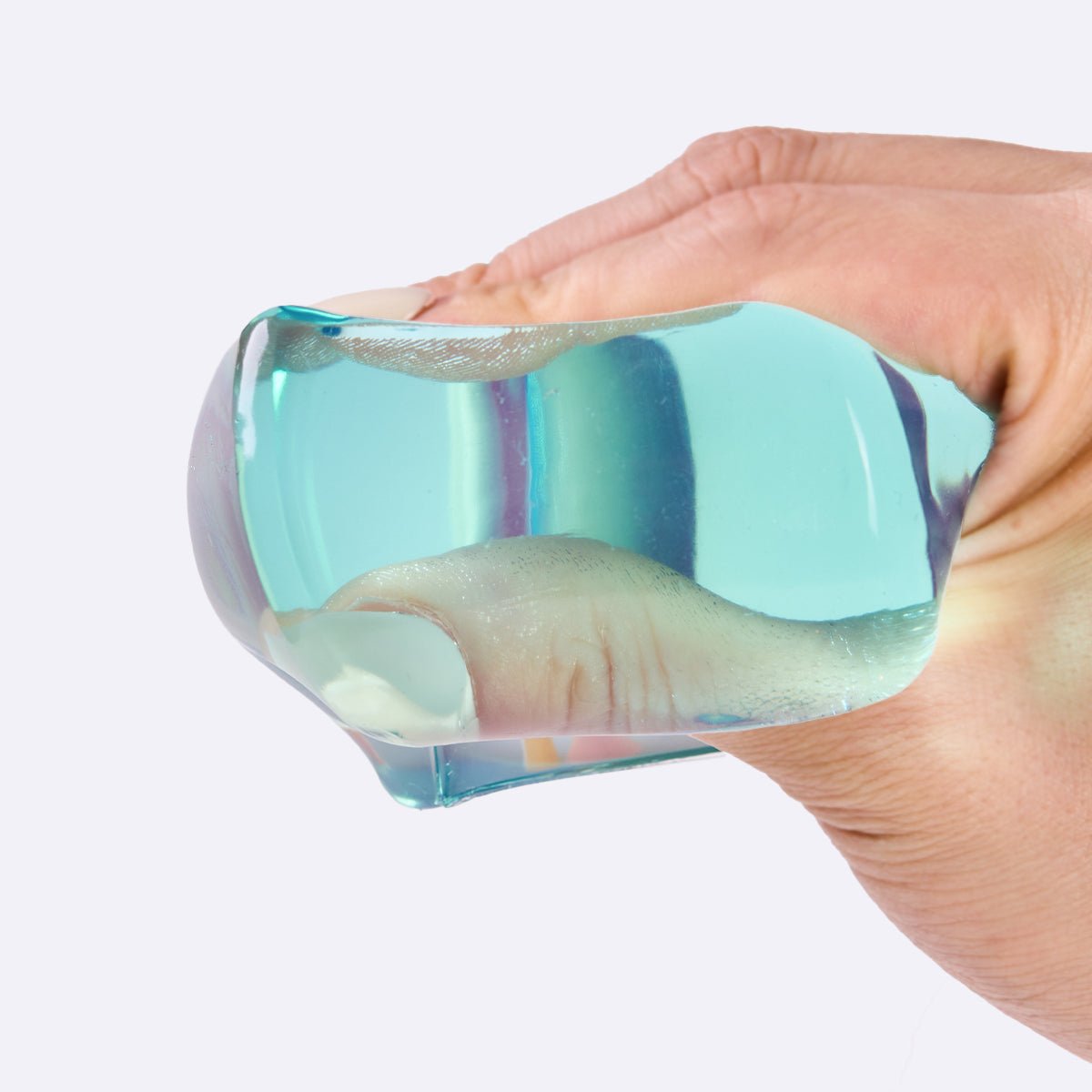 Crystal Blue Ice Cube Squishy — Slow-Rise Taba Toy | TABASQUISHY®