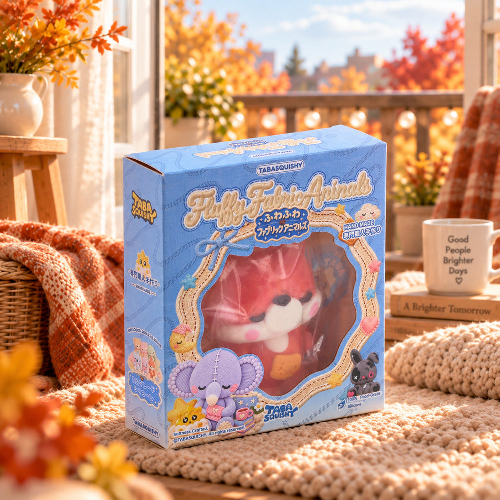 Cozy Knit Pumpkin Fox Taba Squishy
