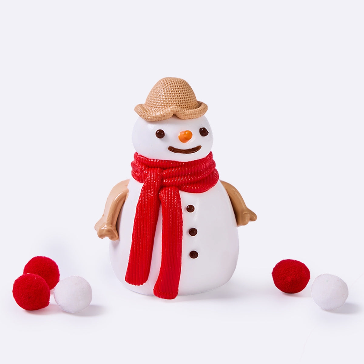 Snowman with Red Scarf Taba Squishy
