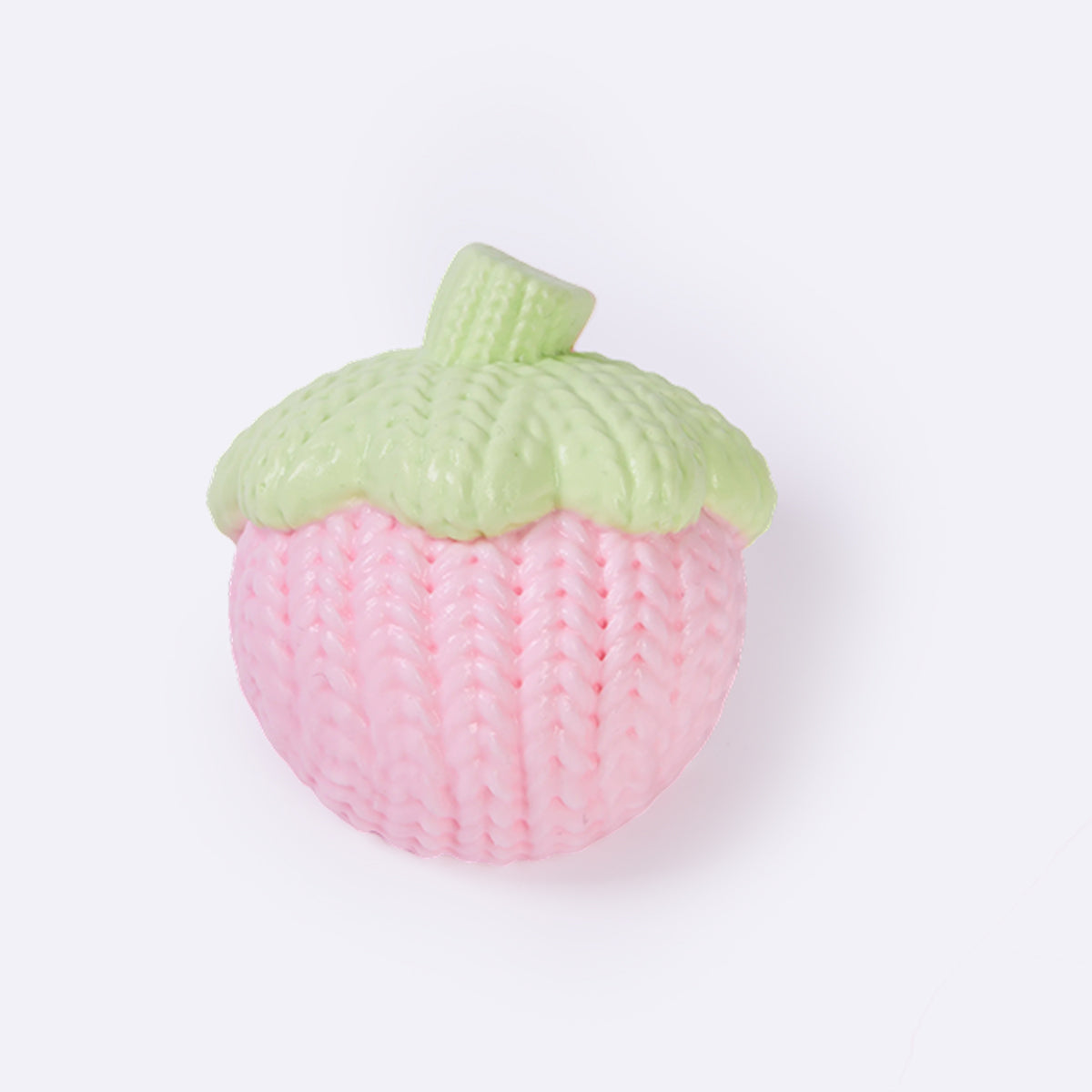 Knitted Pink Strawberry Taba Squishy