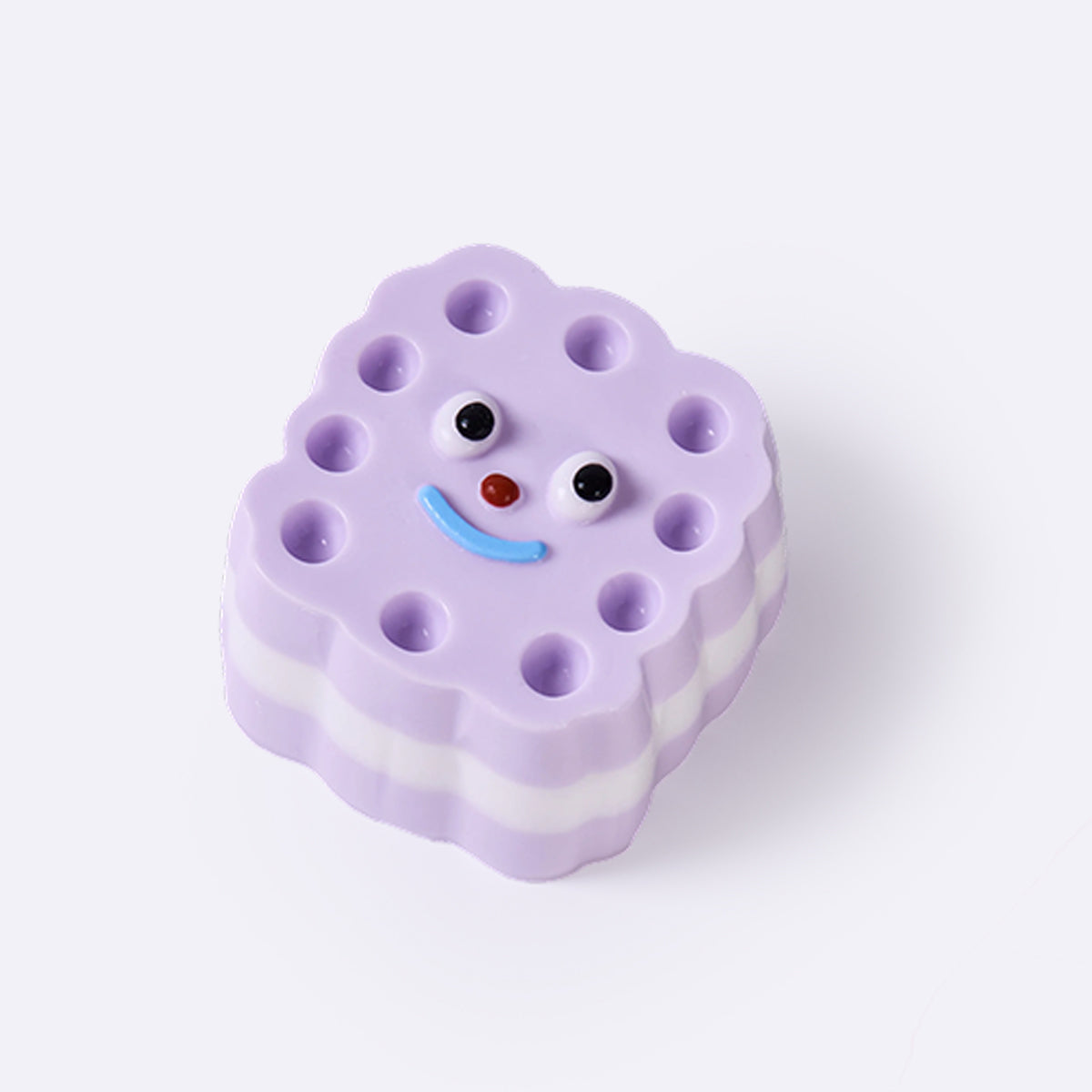 Purple Cute Monster Sandwich Cookie Taba Squishy