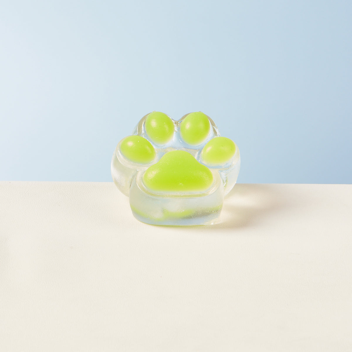 Taba Squishy Transparent-green Paw Squeeze Toy