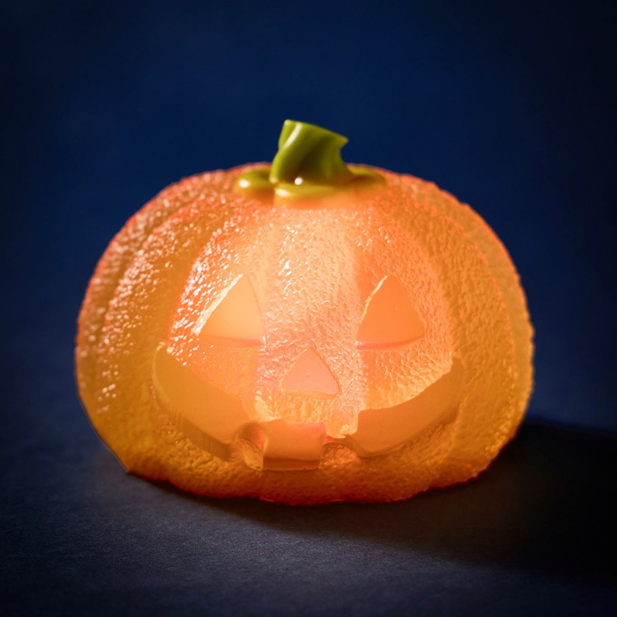 200g Clear Pumpkin with Red Light Taba Squishy