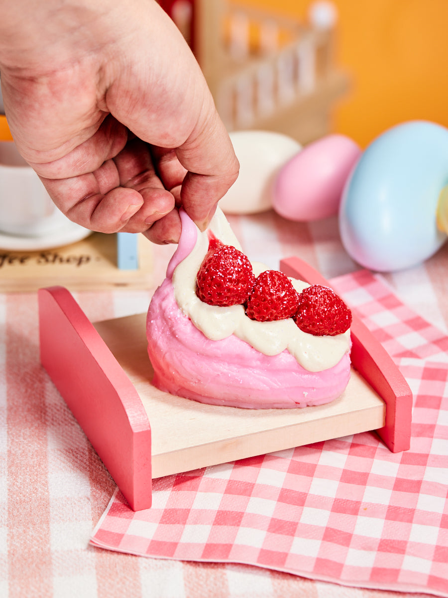 Taba Squishy Strawberry Bread Squeeze Toy