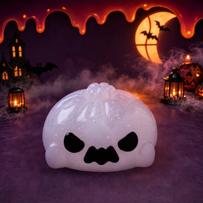 Halloween Skeleton Ghost Dumpling Silicone Taba Squishy 👻