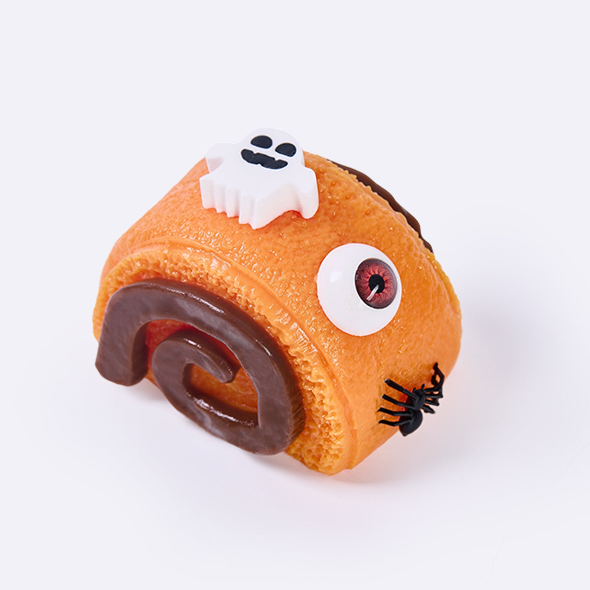 Orange Halloween Swiss Roll Taba Squishy