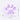 Clear Purple Heart Cat Paw