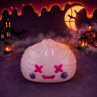 Halloween Stitched Ghost Dumpling Silicone Taba Squishy 👻