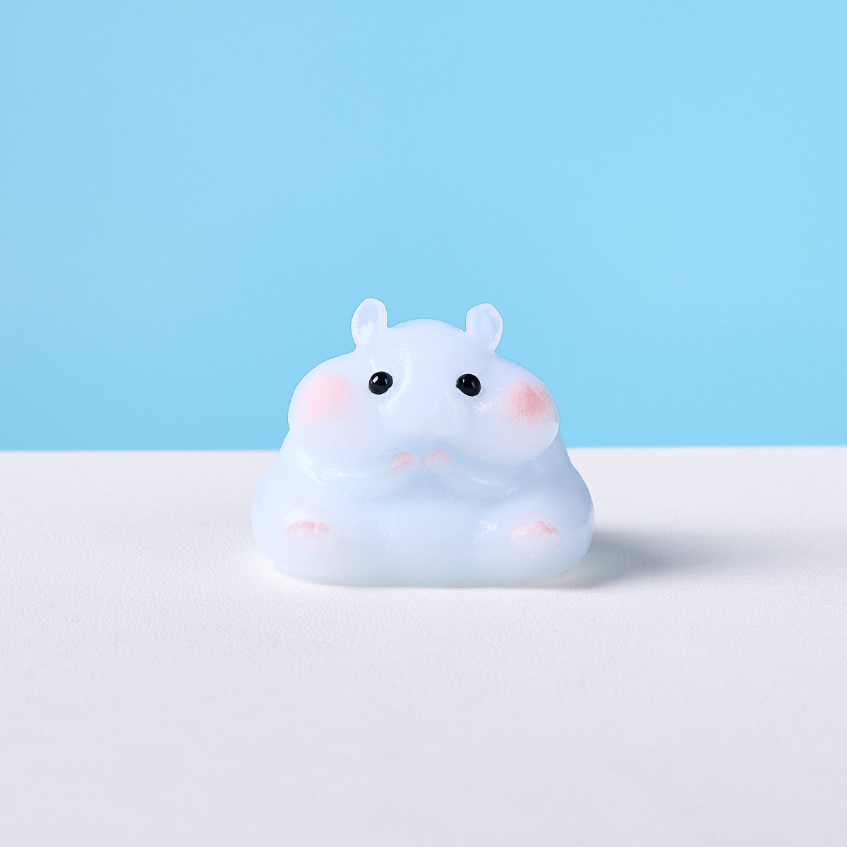 Taba Squishy Light Blue Hamster Squeeze Toy