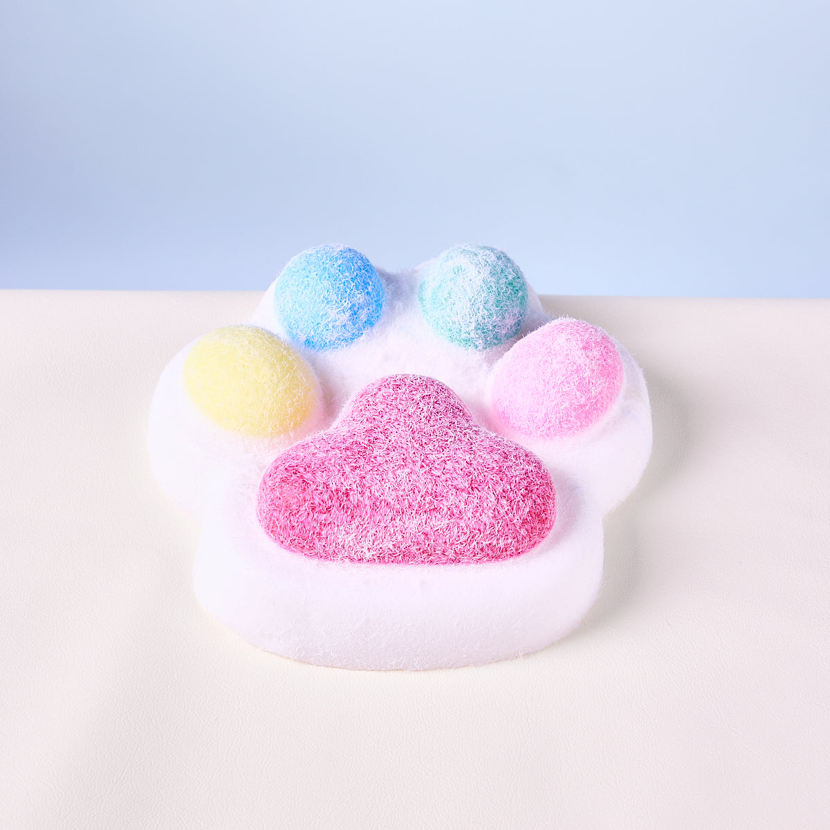 Taba Squishy Flocked Big Colorful Paw Squeeze Toy