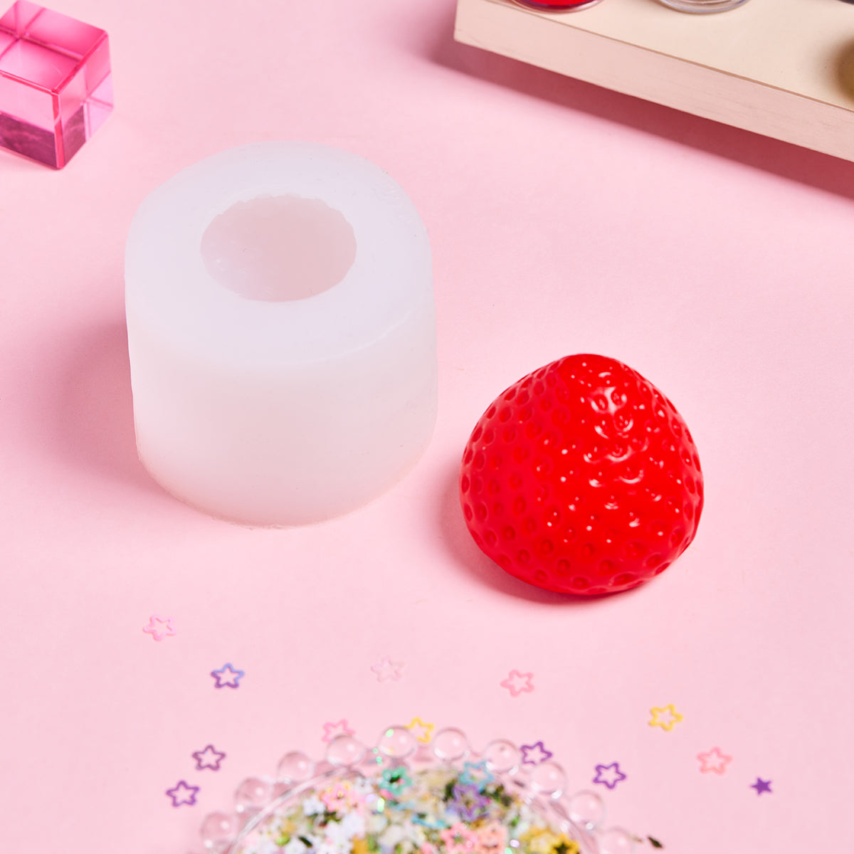 Strawberry Taba Squishy DIY Mold Set