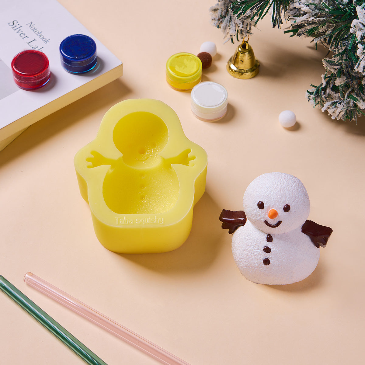 Snowman Taba Squishy DIY Mold Set
