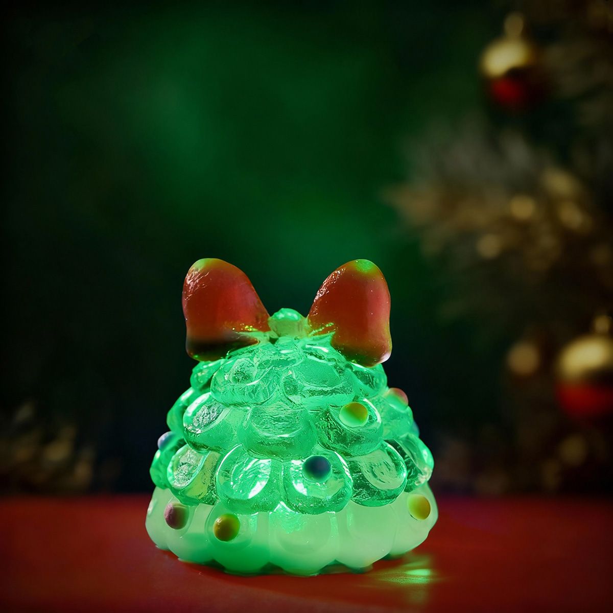 Xmas Tree with Green Light Taba Squishy