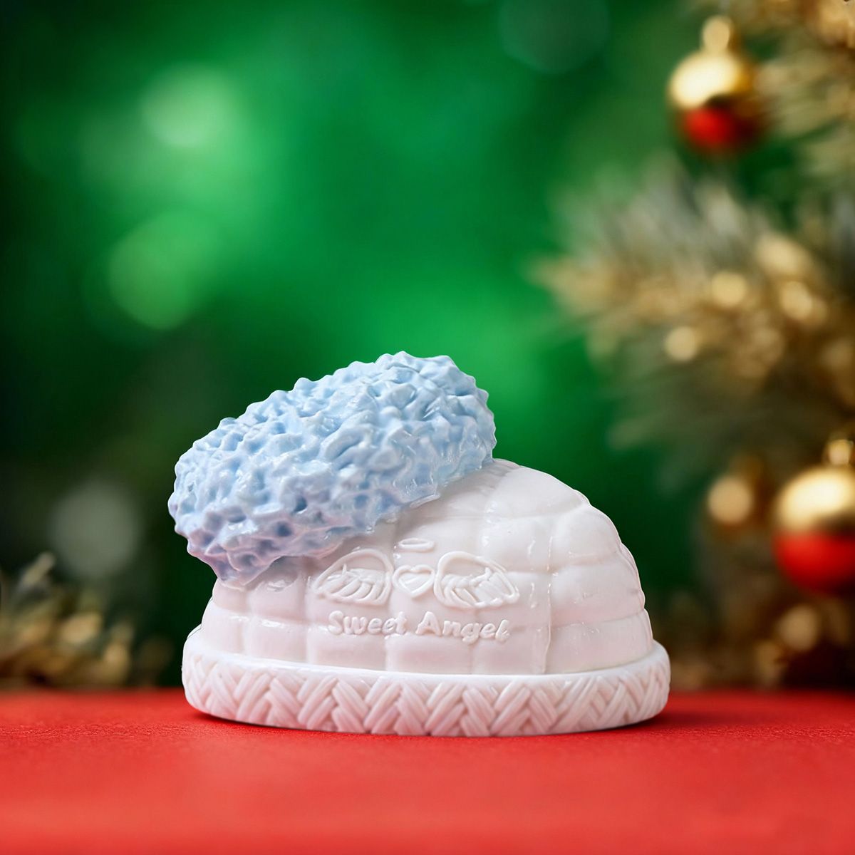 White-blue Snow Boot Taba Squishy