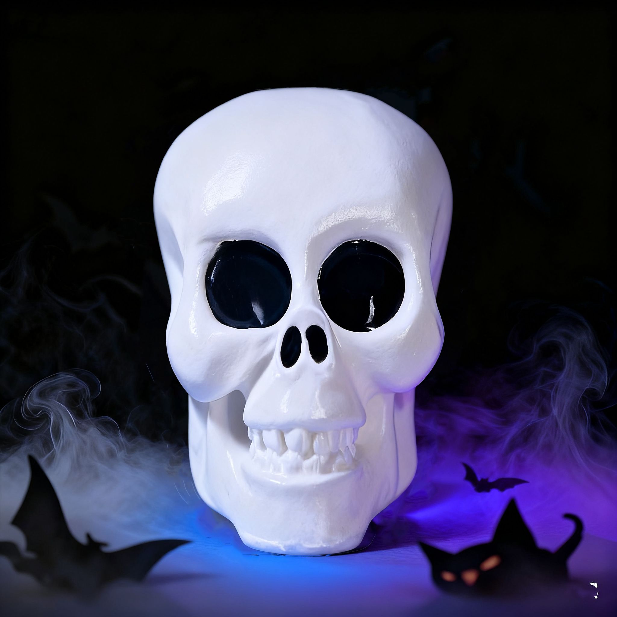 100g White Skull Taba Squishy